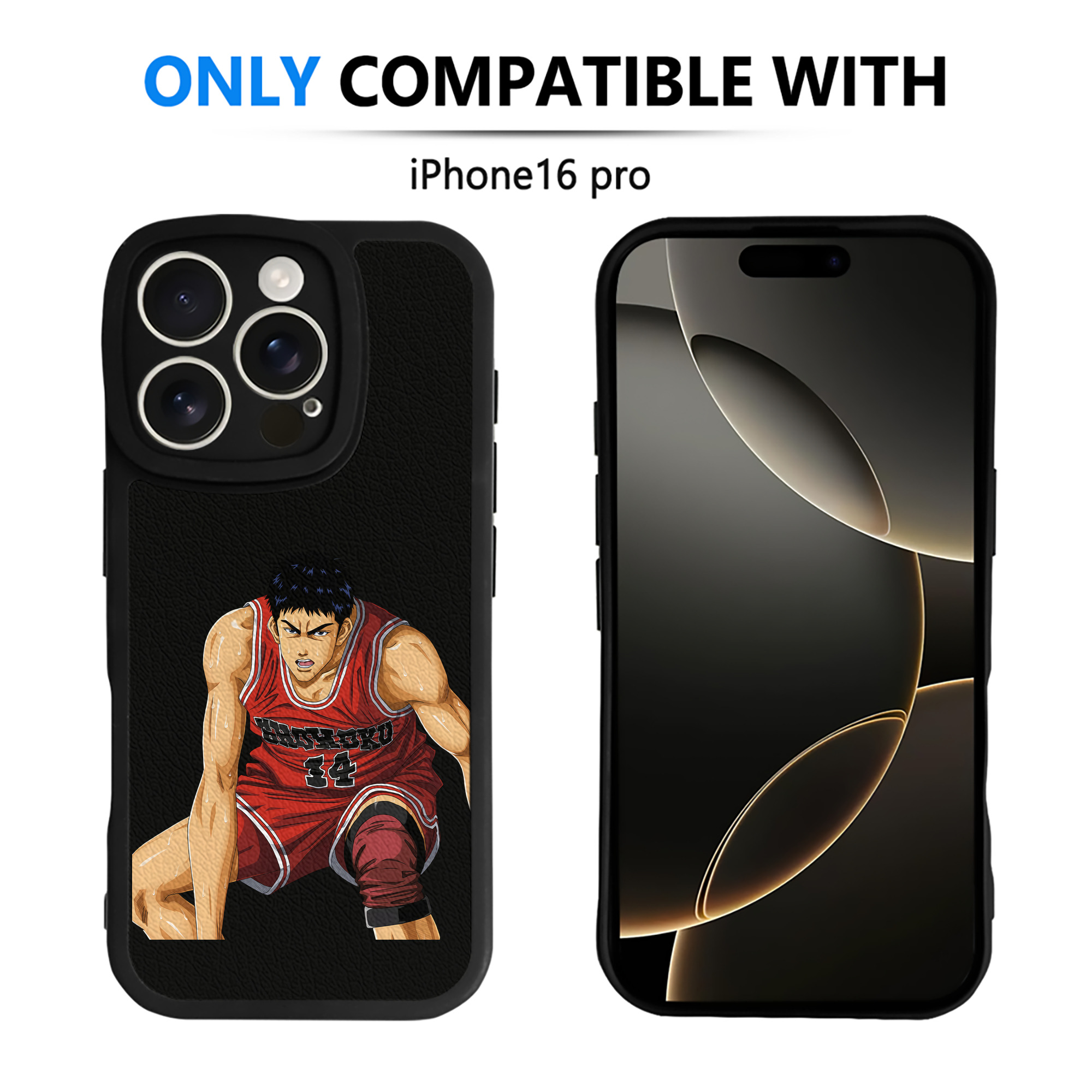 （画像用） SLAM DUNK／スラムダンク 【iPhone 16シリーズ対応】シリコンスマホケース（レザー調） 材質：シリコン